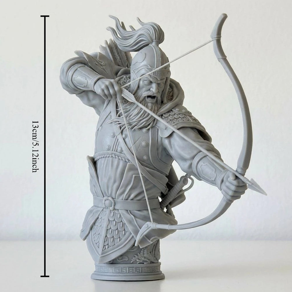 135mm Ancient Chinese Three Kingdoms Warriors, 6 Figures, Resin Model Bust Kit, Unassembled and Unpainted