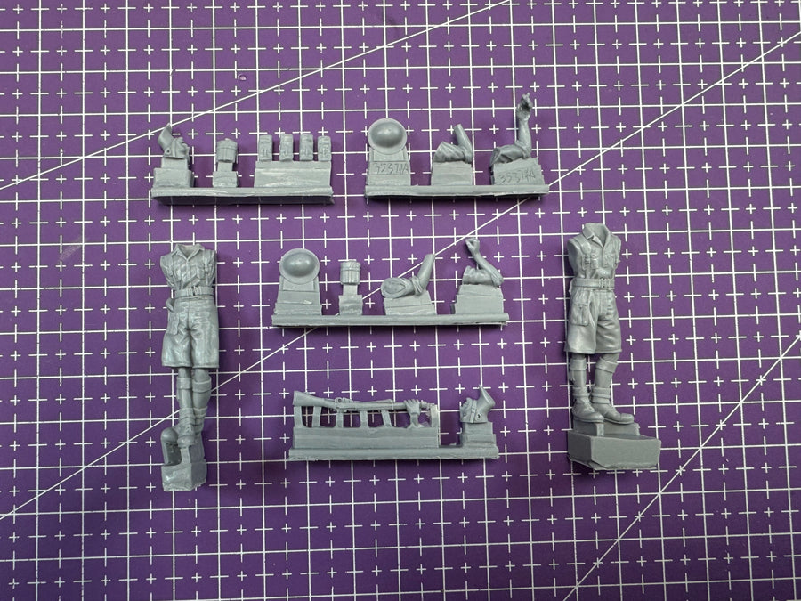 WWII British/Australian Soldier North Africa Slouch Hat 1/35 Resin Figure Kit - resin model view 3