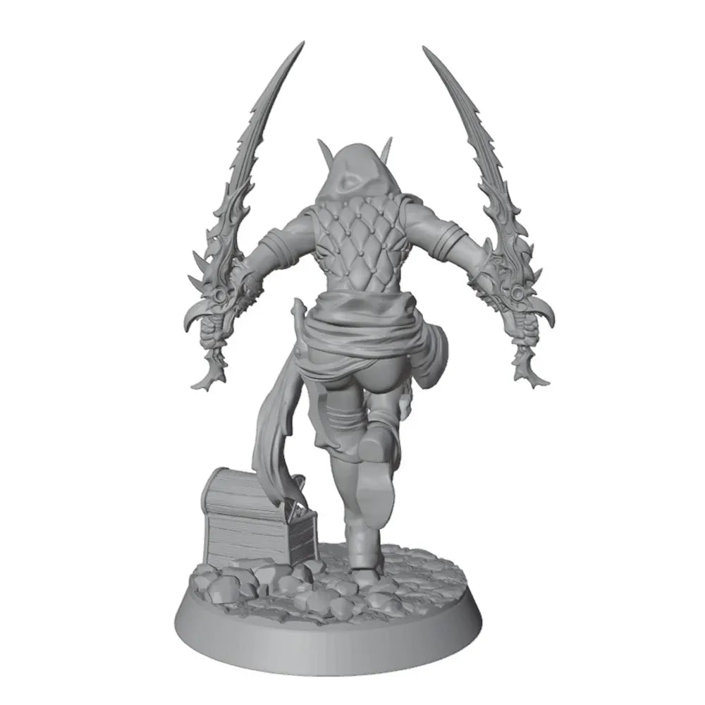 1/24 1/24 Demonic Assassin, Resin Model Figure Kit, Fantasy Theme, Unassembled and Unpainted