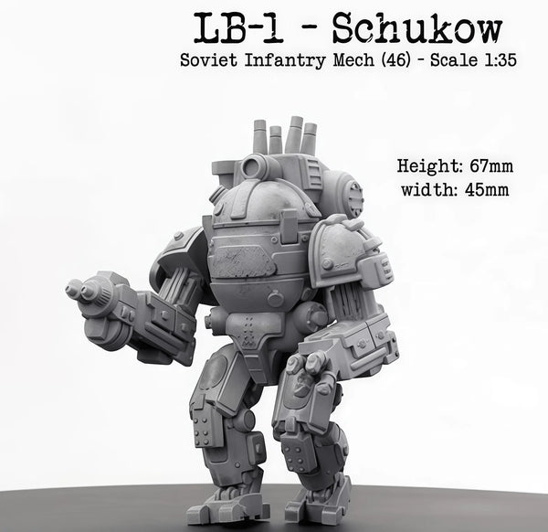 1/35 Soviet Infantry Mech, Resin Model Vehicle Kit, Sci-Fi Theme, Unassembled and Unpainted