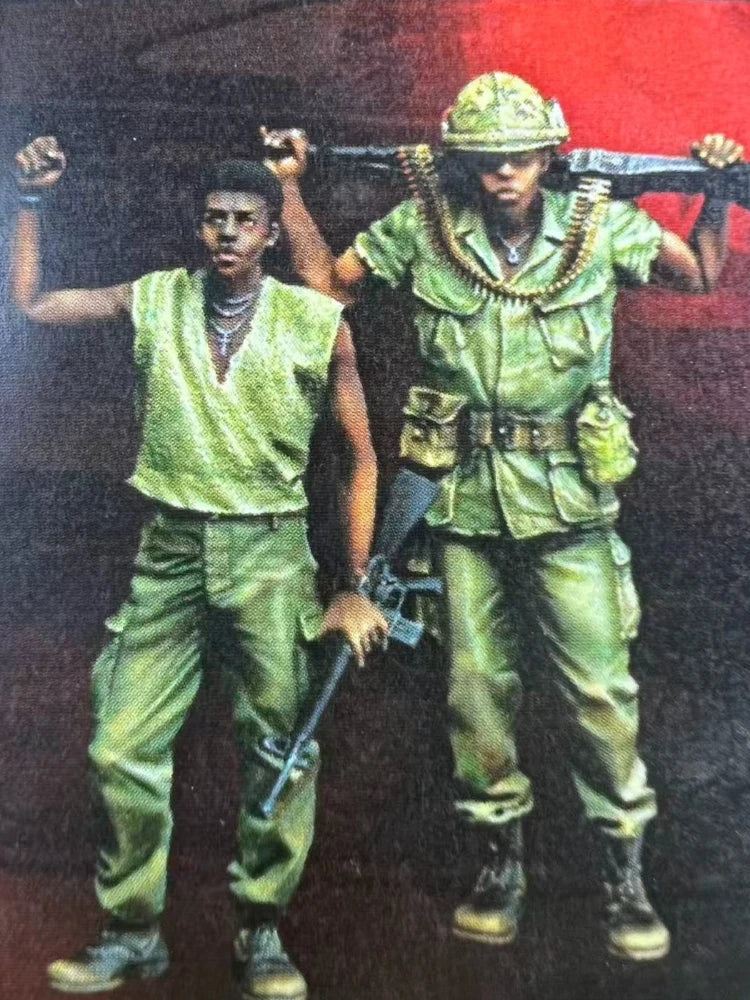 1/35 Vietnam War Jungle Soldiers, 2 Figures, Resin Model Figure Kit, Unassembled and Unpainted