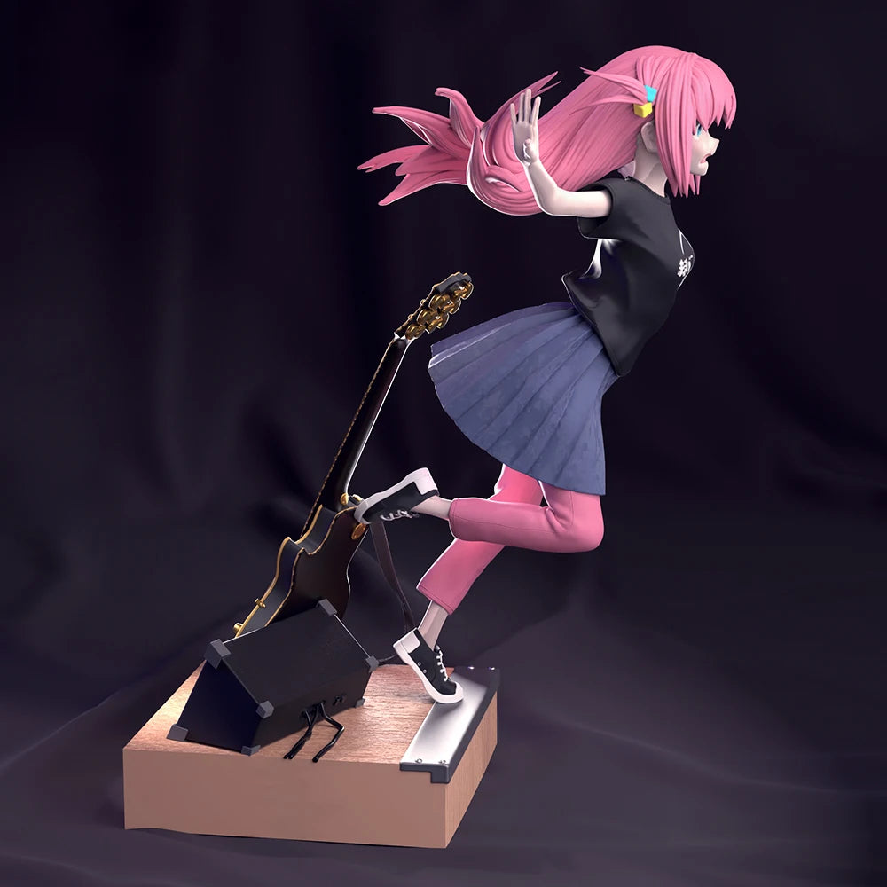 1/24 Girl Musician, Resin Model Figure Kit, Anime Theme, Unassembled and Unpainted