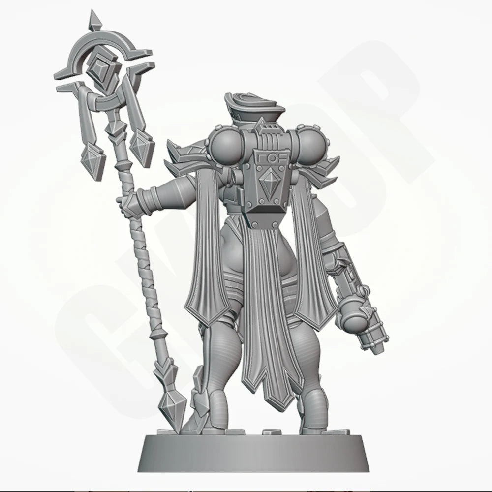 1/24 Sister Whitemane Warrior, Resin Model Figure Kit, Fantasy Theme, Unassembled and Unpainted