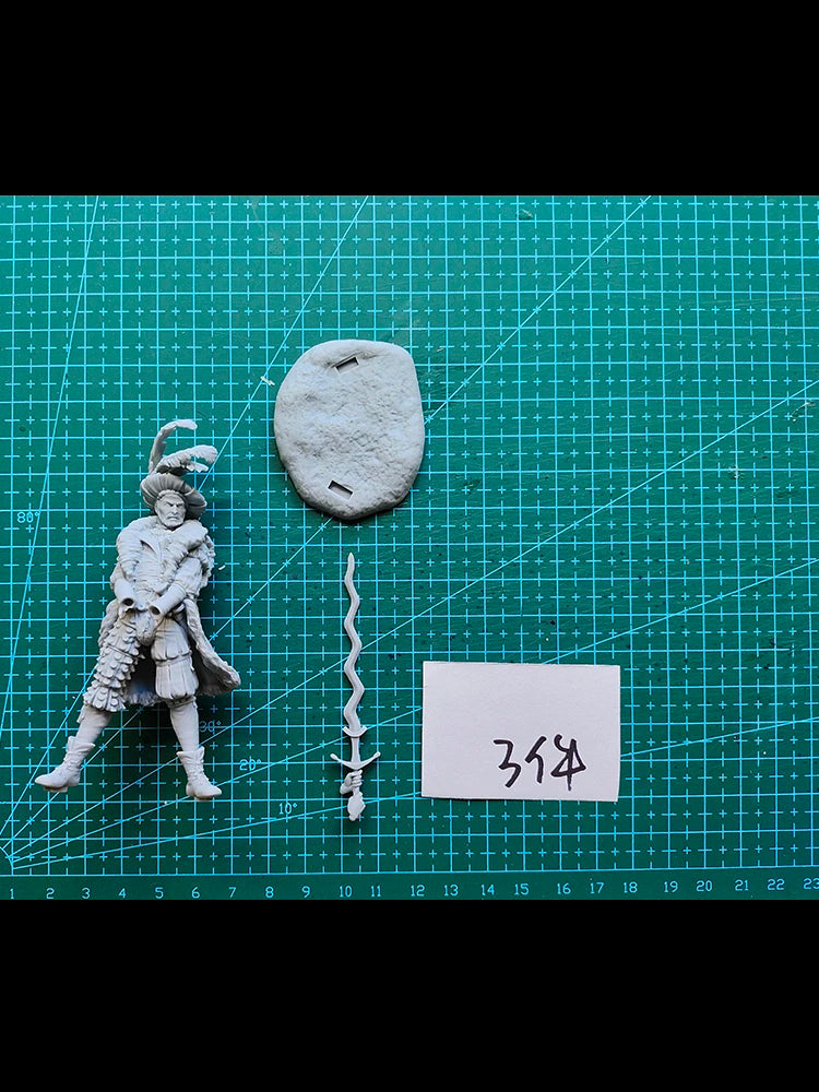 1/24 Napoleonic Winter Soldier, Resin Model Figure Kit, Unassembled and Unpainted