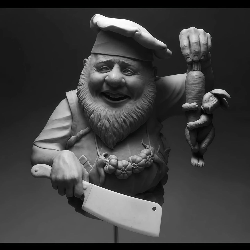 1/10 Gnome, Resin Model Figure Kit, Fantasy Theme, Unassembled and Unpainted