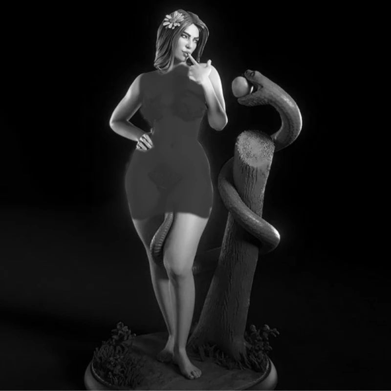 1/24 Woman with Serpent, Resin Model Figure Kit, Fantasy Theme, Unassembled and Unpainted