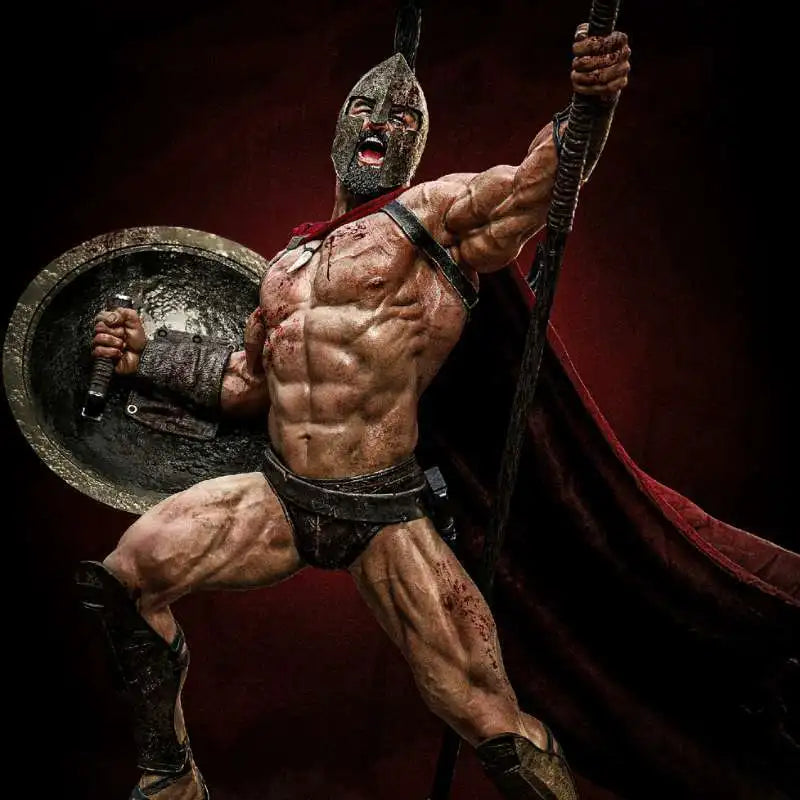 75mm Ancient Spartan, 3 Figures, Resin Model Figure Kit, Unassembled and Unpainted