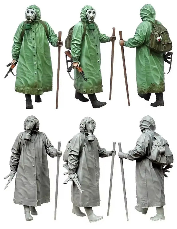 1/35 Modern Biochemical Soldiers, 6 Figures, Resin Model Figure Kit, Unassembled and Unpainted
