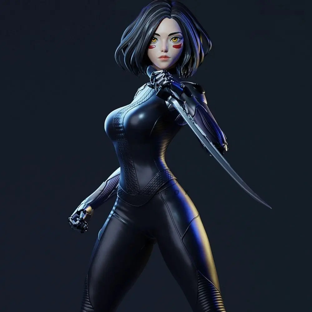 50mm Alita Cyborg Soldier, Resin Model Figure Kit, Anime Theme, Unassembled and Unpainted