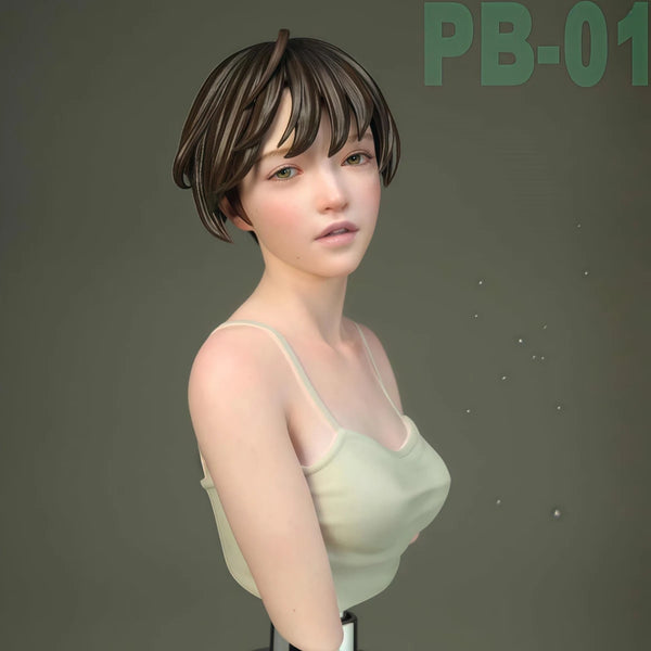1/6 Female, Resin Model Bust Kit, Unassembled and Unpainted