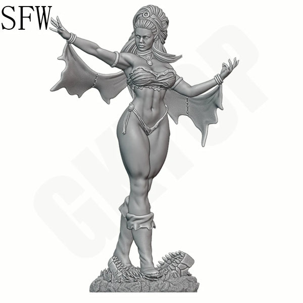 1/24 Winged Spirit Beauty, Resin Model Figure Kit, Fantasy Theme, Unassembled and Unpainted