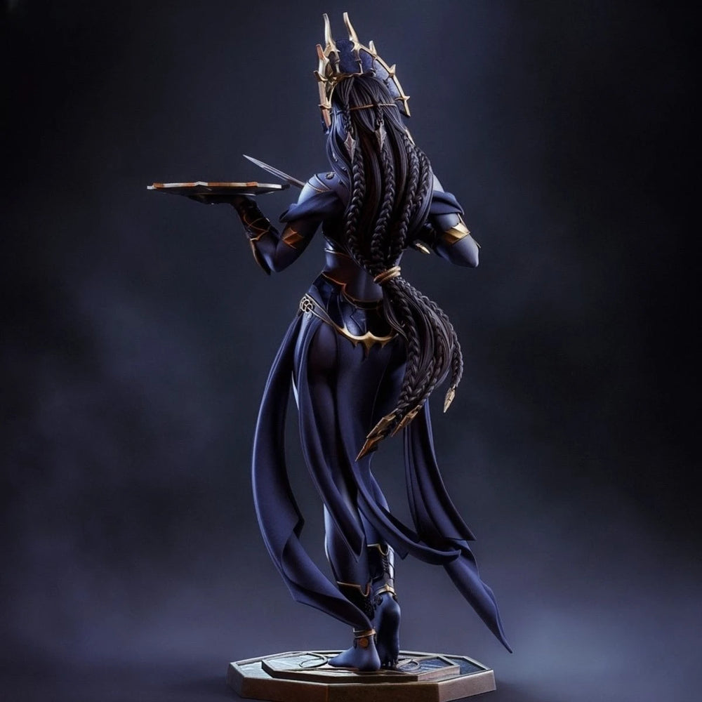 1/8 Shar Shadow Dancer Sorceress, Resin Model Figure Kit, Fantasy Theme, Unassembled and Unpainted