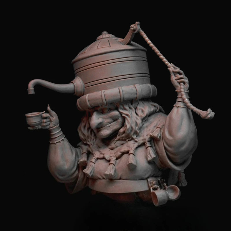 1/12 Magical Tea Seller, Resin Model Bust Kit, Fantasy Theme, Unassembled and Unpainted