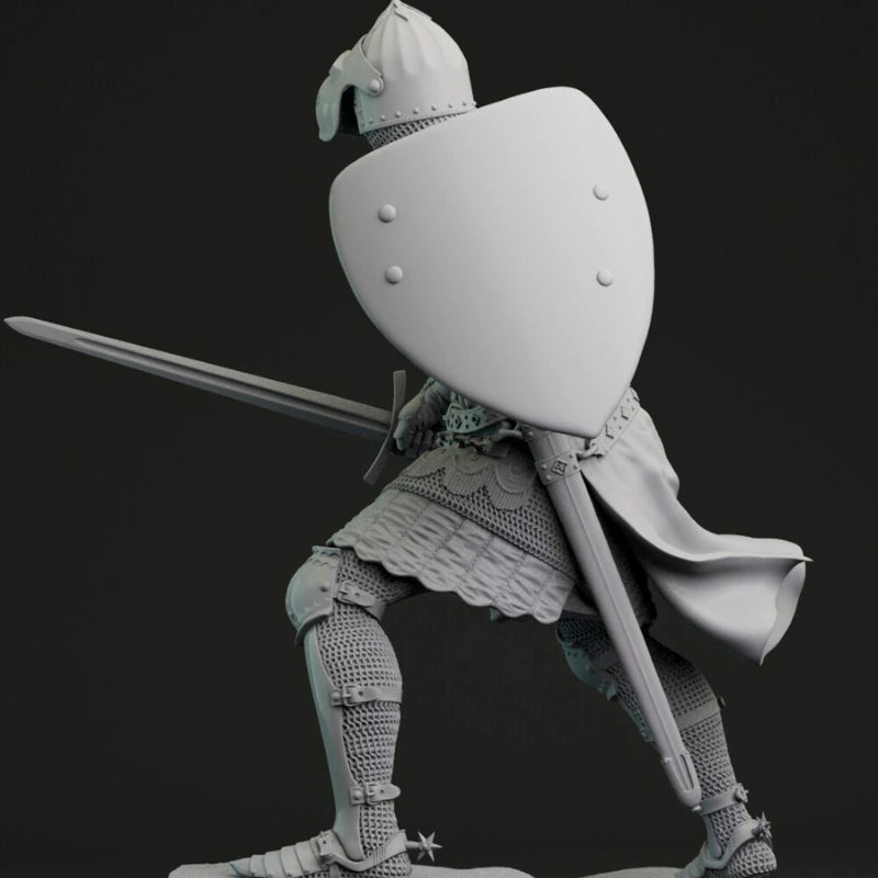 1/24 Ancient British Warrior, Resin Model Figure Kit, Unassembled and Unpainted