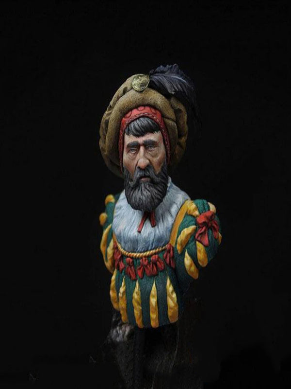 1/10 Ancient Ottoman Historical, Resin Model Bust Kit, Unassembled and Unpainted