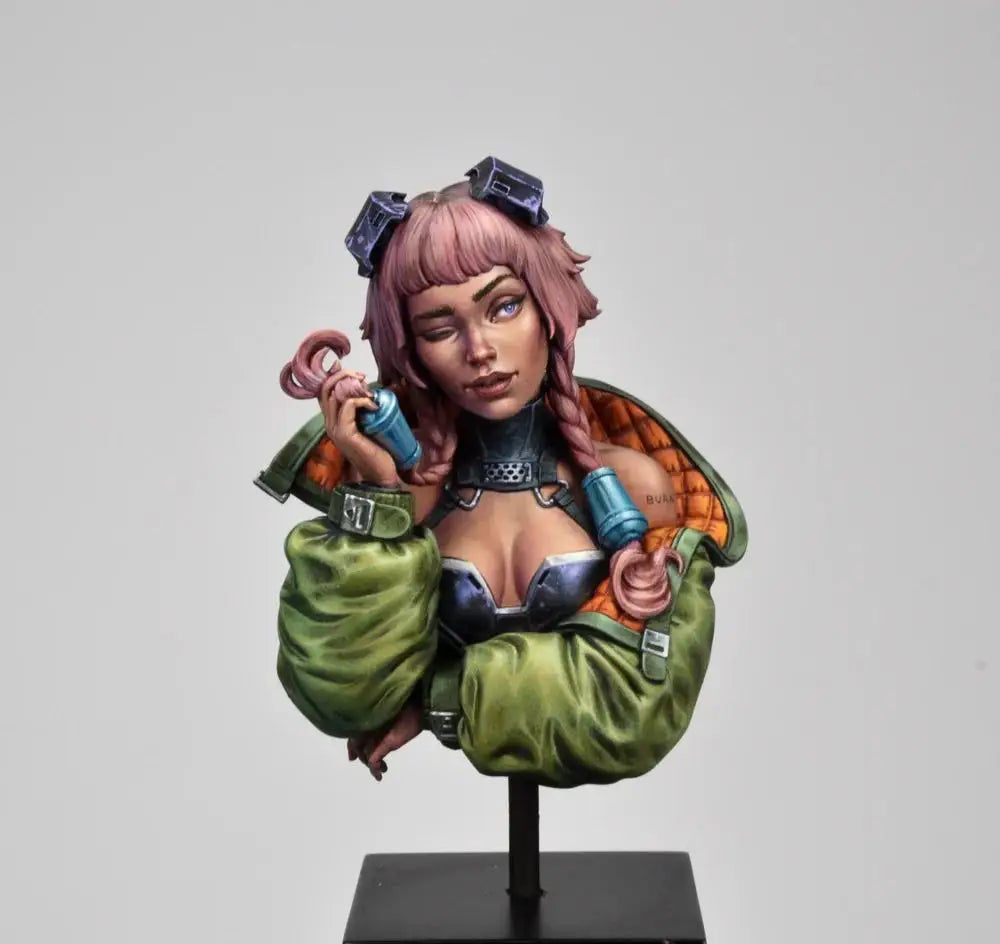 1/10 Alice Cyborg Character, Resin Model Bust Kit, Anime Theme, Unassembled and Unpainted