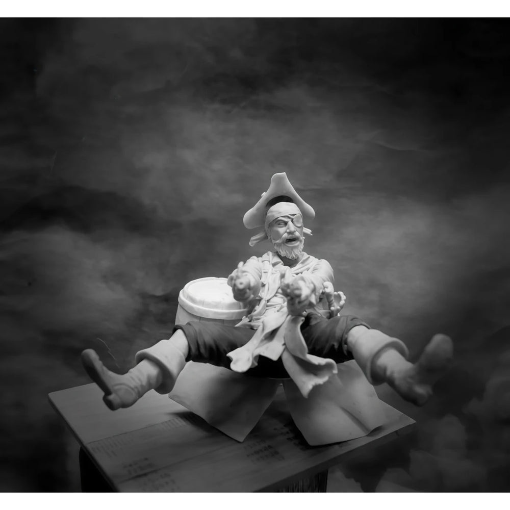 75mm Pirate One-Eyed Pew, Resin Model Figure Kit, Historical Theme, Unassembled and Unpainted