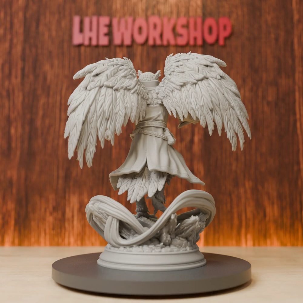 75mm Owlkin Sorcerer, Resin Model Figure Kit, Fantasy Theme, Unassembled and Unpainted