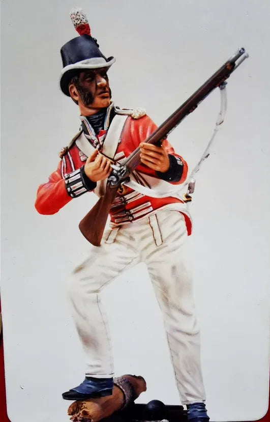 1/16 Napoleonic British Soldier American Revolutionary War, Resin Model Figure Kit, Unassembled and Unpainted