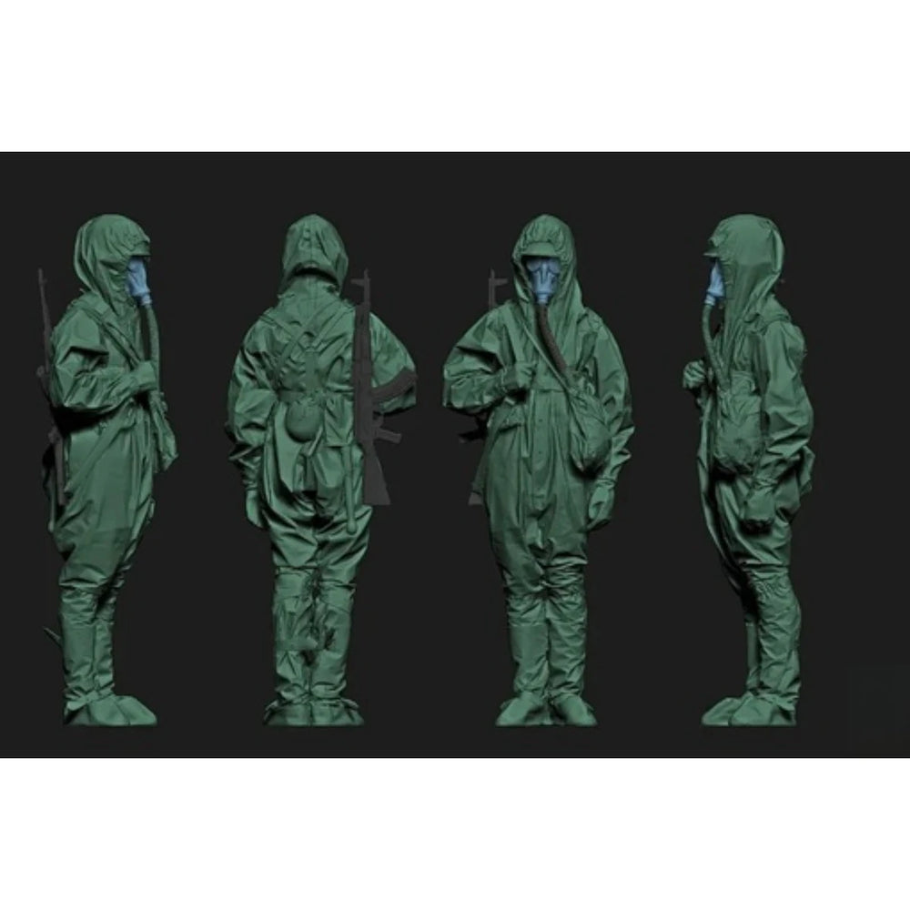 1/16 Cold War Soviet NBC Soldier, Resin Model Figure Kit, Unassembled and Unpainted