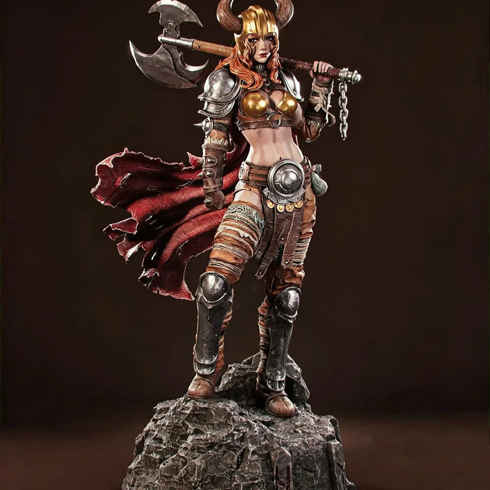100mm Norse Valkyrie Warrior, Resin Model Figure Kit, Fantasy Theme, Unassembled and Unpainted