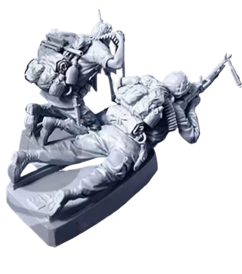 1/35 Vietnam War American Jungle Combat, 2 Figures, Resin Model Figure Kit, Unassembled and Unpainted