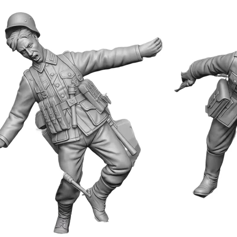 1/35 WWI Urban Combat Soldiers, 4 Figures, Resin Model Figure Kit, Unassembled and Unpainted