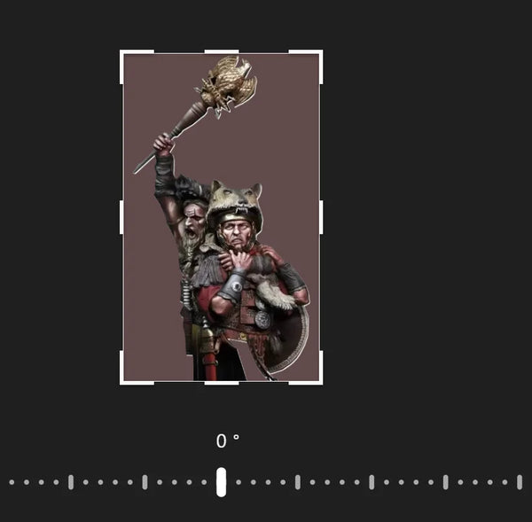 1/10 Warrior with Beast, Resin Model Figure Kit, Fantasy Theme, Unassembled and Unpainted