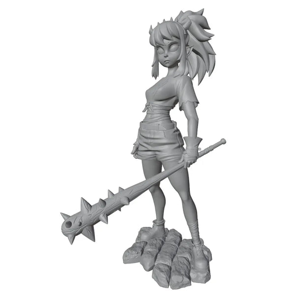 1/24 Warrior Girl, Resin Model Figure Kit, Anime Theme, Unassembled and Unpainted