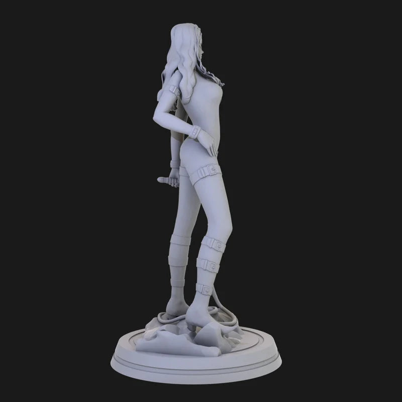 1/24 Female Cat Character, Resin Model Figure Kit, Anime Theme, Unassembled and Unpainted