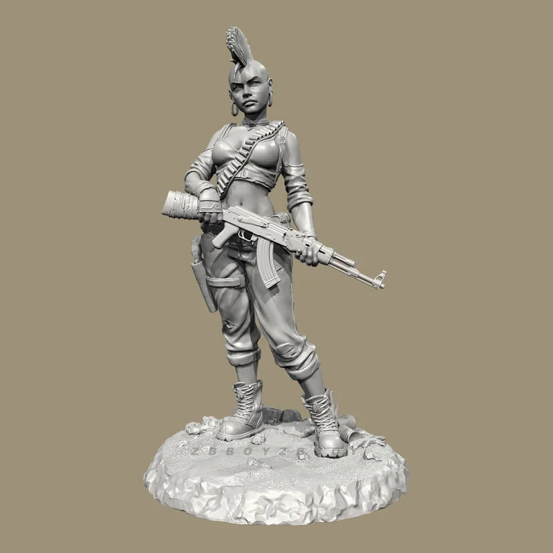 Sci-Fi Female Warrior — 75mm Resin Figure