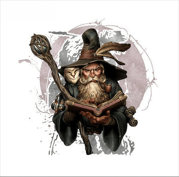1/10 Wizard, Resin Model Figure Kit, Fantasy Theme, Unassembled and Unpainted