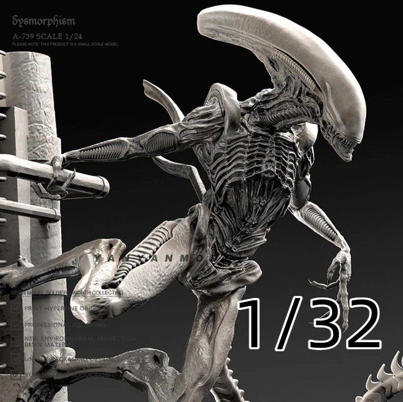 Alien Soldier, Resin Model Figure Kit, Sci-Fi Theme, Unassembled and Unpainted