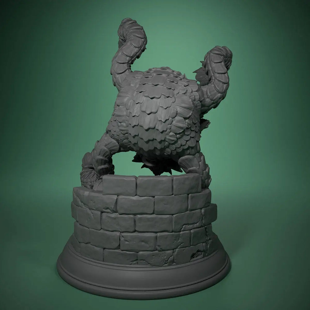 70mm Monster with Tentacles, Resin Model Figure Kit, Fantasy Theme, Unassembled and Unpainted