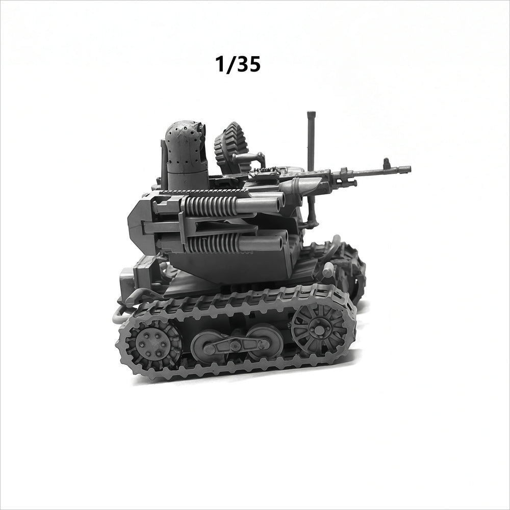1/35 Modern Sci-Fi Tracked Combat Robot, Resin Model Vehicle Kit, Unassembled and Unpainted