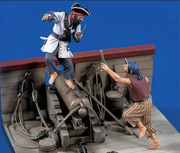 54mm Sailor-Inspired Pin-up, Resin Model Figure Kit, Unassembled and Unpainted