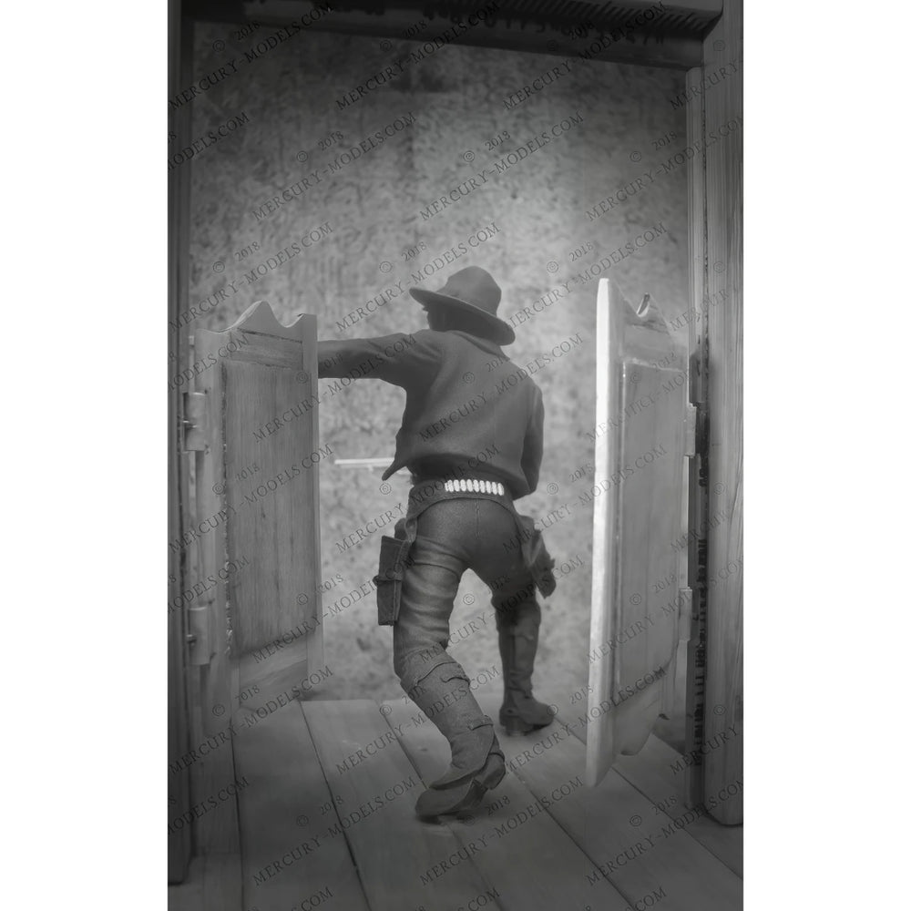 75mm Mexican Cowboy Western Outlaw, Resin Model Figure Kit, Historical Theme, Unassembled and Unpainted