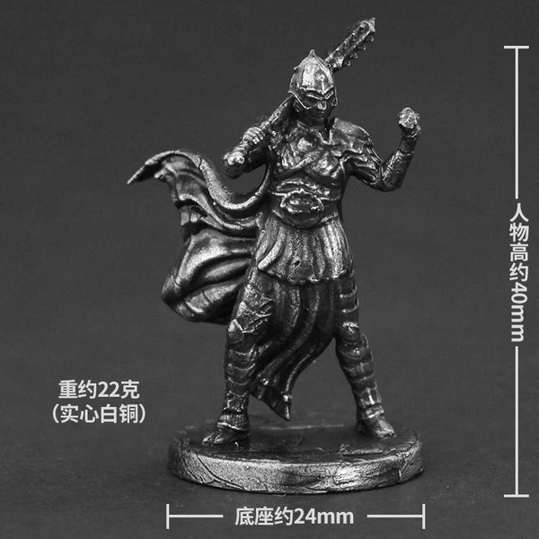 32mm Black Dragon Warriors, 9 Figures, Resin Model Figure Kit, Fantasy Theme, Unassembled and Unpainted