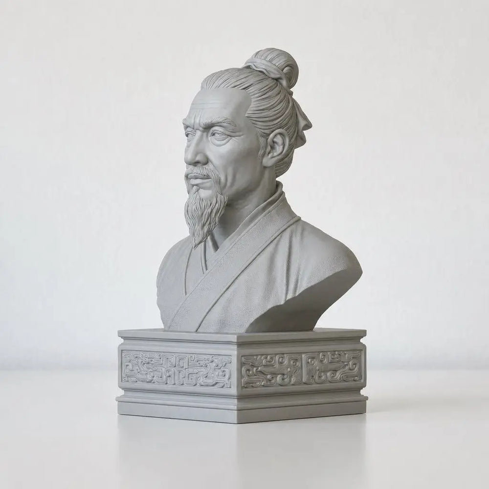 120mm Ancient Mozi, Resin Model Bust Kit, Unassembled and Unpainted