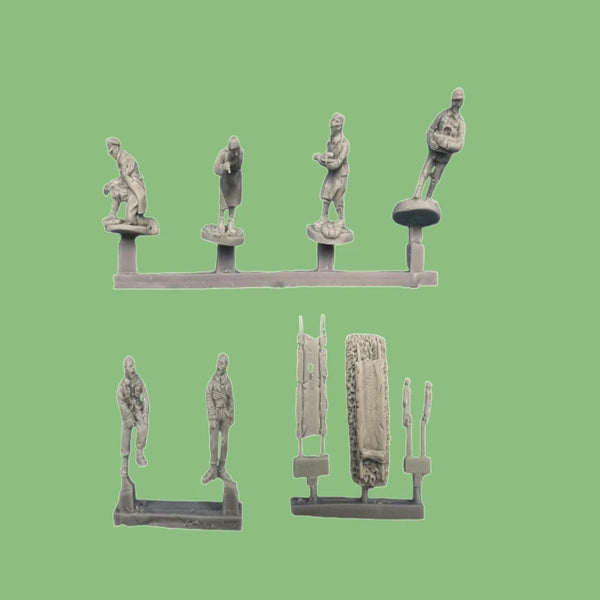 1/72 Modern Rescue Team, 10 Figures, Resin Model Figure Kit, Unassembled and Unpainted