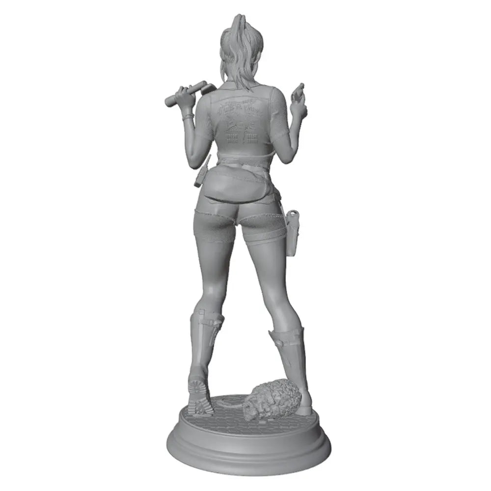 75mm Tactical Female Warrior, Resin Model Figure Kit, Fantasy Theme, Unassembled and Unpainted