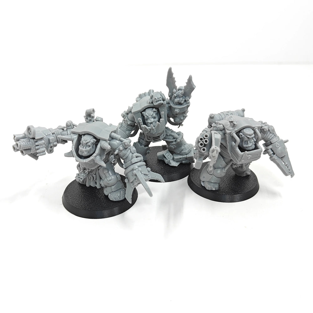 Orc Warrior Squad, 3 Figures, Resin Model Figure Kit, Fantasy Theme, Unassembled and Unpainted