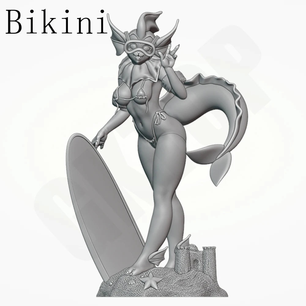 1/24 Mermaid Creature, Resin Model Figure Kit, Anime Theme, Unassembled and Unpainted