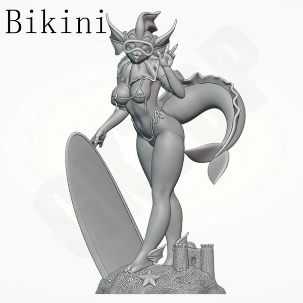 1/24 Mermaid Creature, Resin Model Figure Kit, Anime Theme, Unassembled and Unpainted