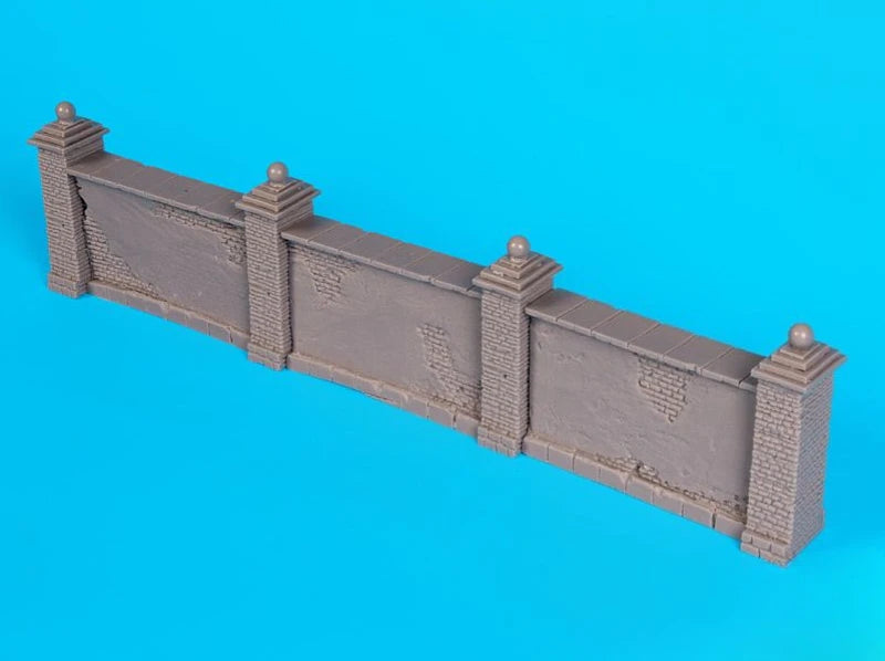 1/35 Medieval Castle Wall Fortification, Resin Model Terrain Kit, Unpainted