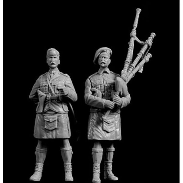 1/35 WWI Scottish Soldiers, 2 Figures, Resin Model Figure Kit, Unassembled and Unpainted