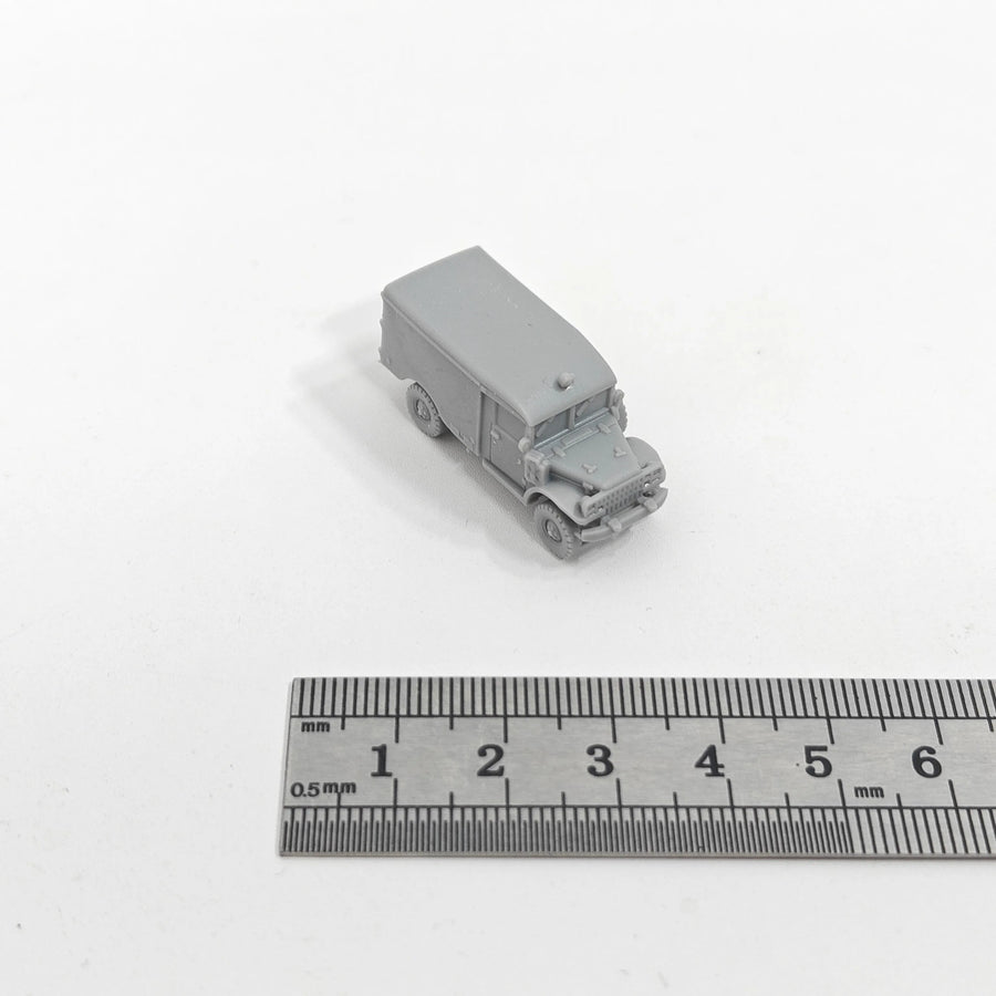 WWII US Army M43 Ambulance 28mm Resin Vehicle Kit - resin model view 2