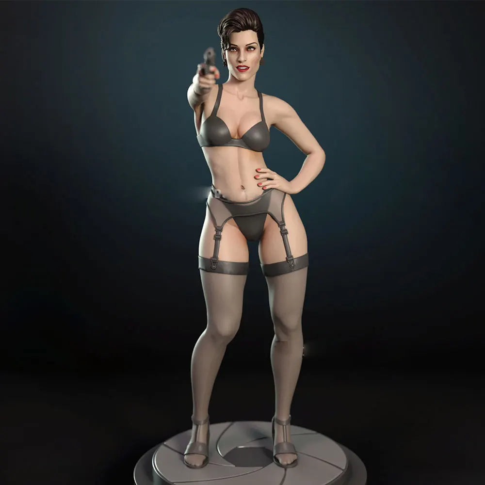 75mm Pinup, Resin Model Figure Kit, Unassembled and Unpainted