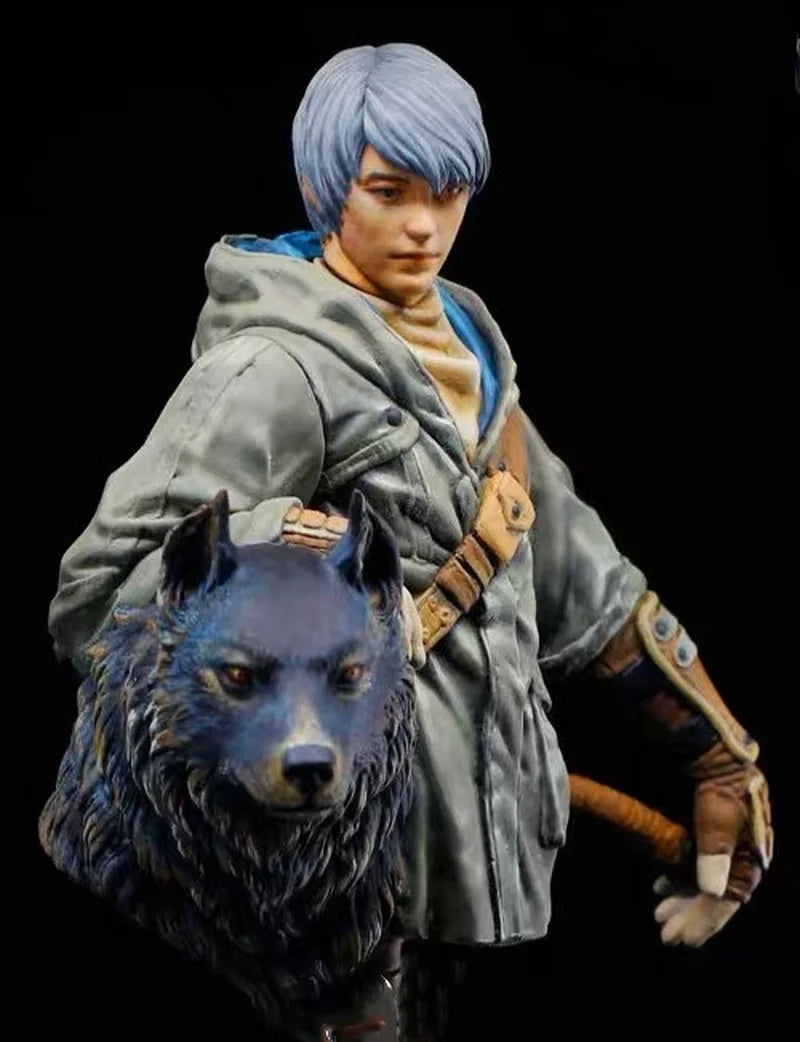 1/10 Sword God, 2 Figures, Resin Model Figure Kit, Fantasy Theme, Unassembled and Unpainted