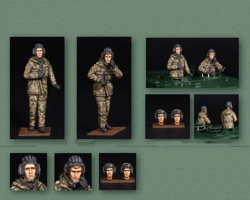 1/35 Modern Desert Operations Soldiers, 4 Figures, Resin Model Figure Kit, Unassembled and Unpainted